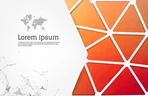 Abstract geometric background. Vector Polygon Illustration Stock Illustration