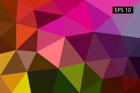 Abstract geometric background, vector from polygons, triangle background, vector Stock Illustration