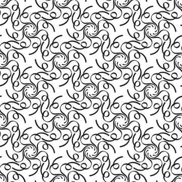 Abstract geometric background, vector seamless pattern, ornamental wallpaper Stock Illustration