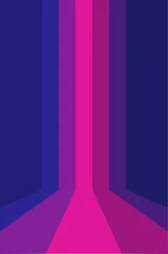 Abstract geometric background with vibrant gradient stripes in purple and pink Stock Illustration