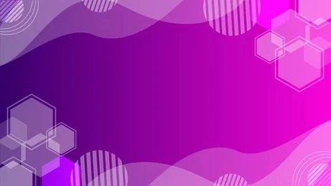 Abstract Geometric Background with Vibrant Hexagonal and Wavy Patterns Stock Illustration