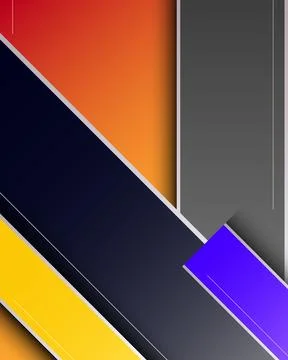Abstract geometric background with vibrant orange navy and yellow diagonal .. 库存插图