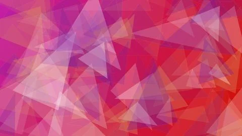 Abstract Geometric Background with Vibrant Pink and Purple Overlapping Tria.. Illustrazione stock