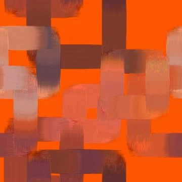 Abstract geometric background with warm orange and purple brush stroke Stock-Illustration