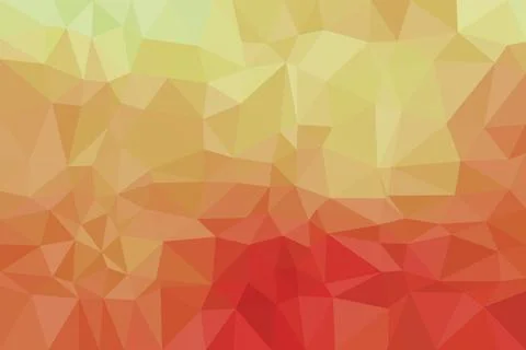 Abstract geometric background with warm red orange yellow colors Stock Illustration