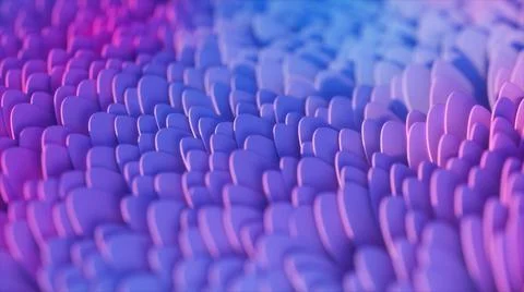 Abstract geometric background with wave surface. Scales in the close-up. 3D Stockillustratie