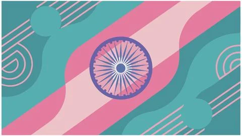 Abstract geometric background with wheel design in pastel colors for graphic Stock Illustration