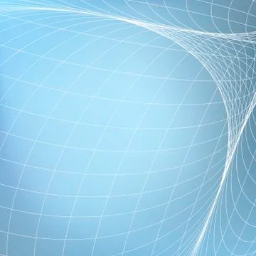 Abstract geometric background. White blue space. Stock Illustration