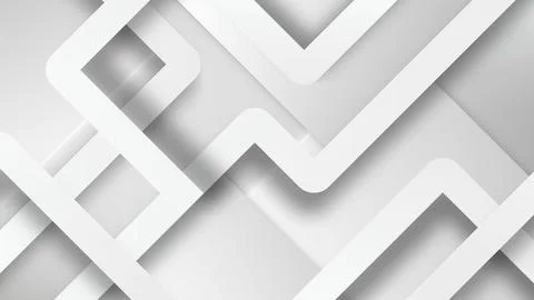 Abstract geometric background with white bold lines and subtle shadows crea.. Stock Illustration