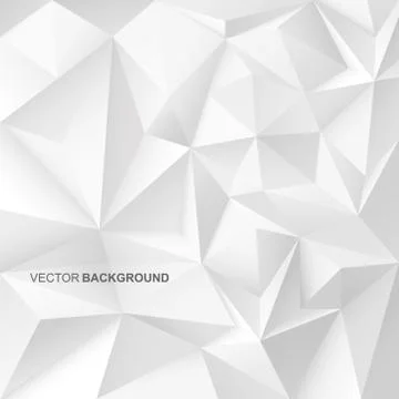 Abstract geometric background with white shapes. Illustrazione stock