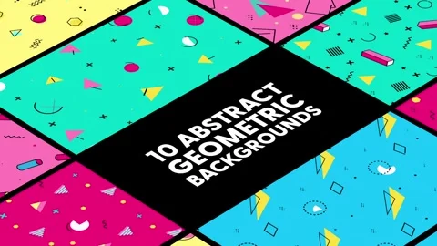 Abstract Geometric Backgrounds Stock After Effects
