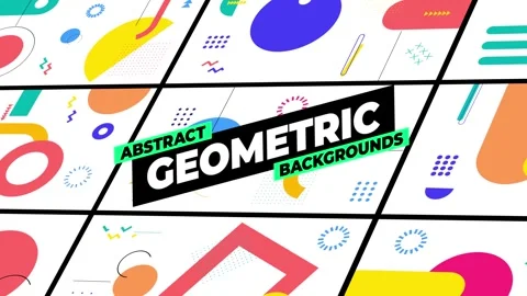 Abstract Geometric Backgrounds Stock After Effects