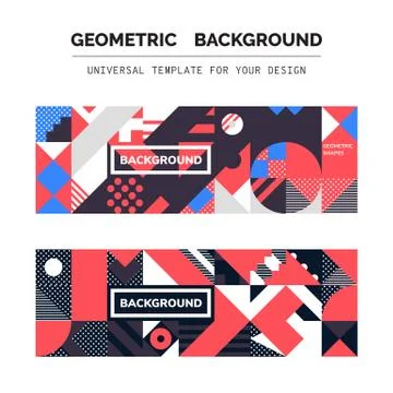Abstract Geometric Backgrounds 스톡 일러스트