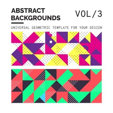 Abstract Geometric Backgrounds Stock Illustration