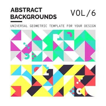 Abstract Geometric Backgrounds Illustrazione stock