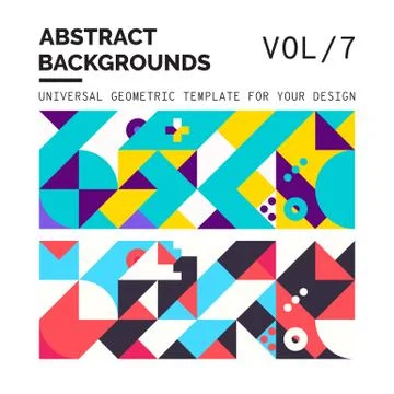 Abstract Geometric Backgrounds Stock Illustration