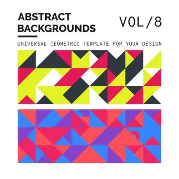Abstract Geometric Backgrounds Illustrazione stock