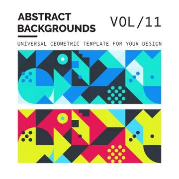 Abstract Geometric Backgrounds 스톡 일러스트