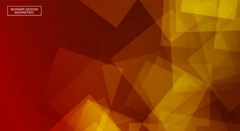 Abstract geometric banner template. Vector Illustration Stock Illustration