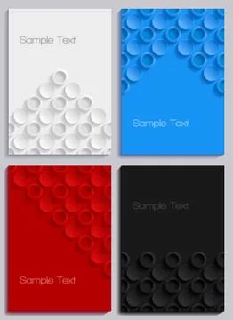 Abstract geometric banners. Illustrazione stock