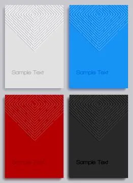 Abstract geometric banners Stock Illustration