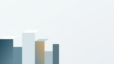 Abstract geometric bar chart gradient design minimalist composition Stock Illustration