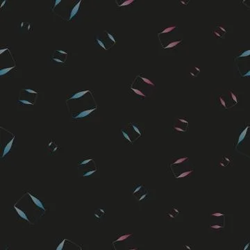 Abstract geometric on black background texture, geometric shape pattern Stock Illustration