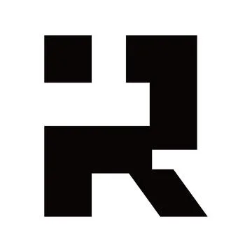 Abstract Geometric Black Shape Design Stock Illustration