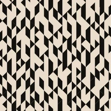 Abstract geometric black triangles structured pattern on brown background. イラスト素材