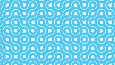 Abstract geometric blue animated seamless pattern with lines and fractal or.. Stock Footage 257402974