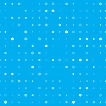 Abstract geometric blue background with hexagons of different size. Stock Illustration