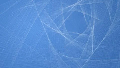 Abstract geometric blue background with interwoven linesand triangles. 16:9 A Stock Illustration