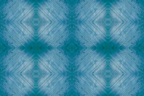 Abstract geometric blue background with pattern and mirror effect Stock Photos