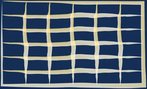 Abstract geometric blue background white grid fuzzy lines Stock Illustration