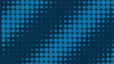 Abstract geometric blue dots background seamless digital tech networking pa.. Stock Footage 343631745