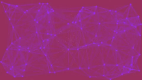 Abstract geometric blue network background animation for futuristic technol.. Stock Footage 337572811