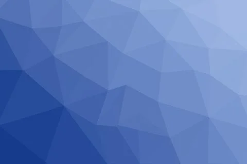 Abstract geometric blue polygonal background with triangular shapes and shading Illustrazione stock