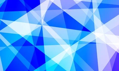 Abstract geometric blue triangular background. energetic aesthetic. Illustrazione stock