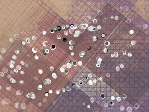 Abstract Geometric Bokeh Background With Diagonal Grid and Soft Pastel Lights イラスト素材