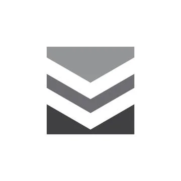 Abstract geometric book stack symbol logo vector 스톡 일러스트