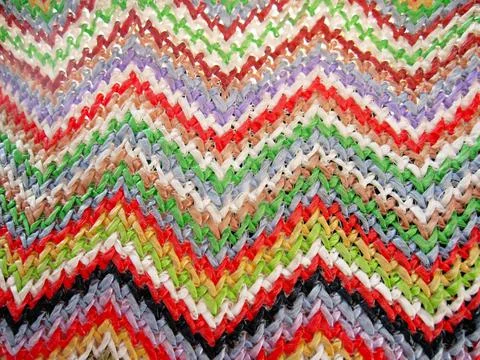 Abstract geometric braided multicolored pattern Stock Photos