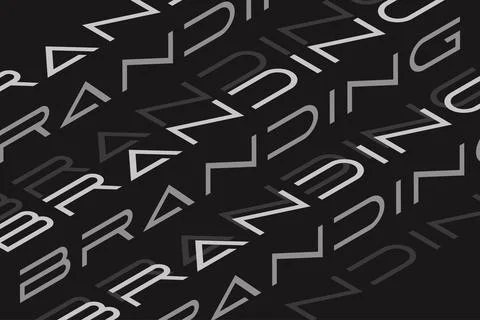 Abstract geometric branding letter pattern in black and white modern background 스톡 일러스트