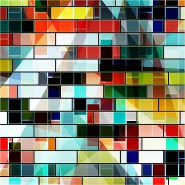 Abstract geometric bright background Stock Illustration