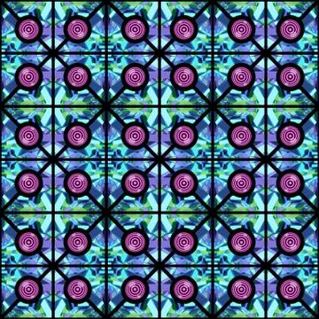 Abstract geometric bright colors seamless pattern Stock Illustration