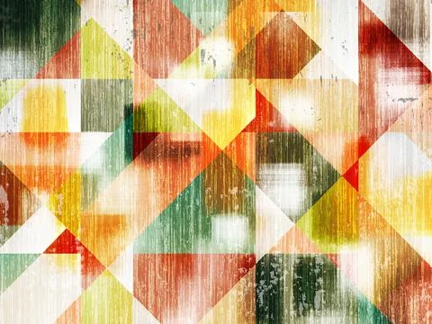 Abstract geometric bright grunge triangles pattern Stock Illustration
