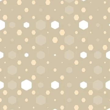 Abstract geometric brown background with hexagons of different colors, opacit Stock Illustration