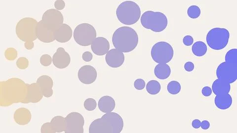 Abstract geometric bubbles composition with gradient color scheme Stock Illustration