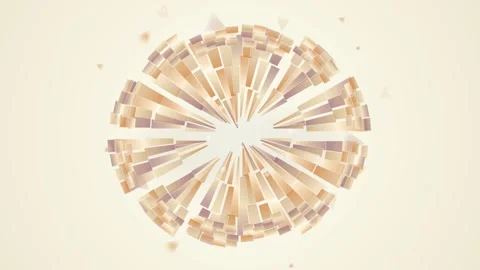 Abstract geometric burst background with radial segmented pattern design Stock Footage 344645701