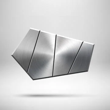 Abstract Geometric Button Template Stock Illustration