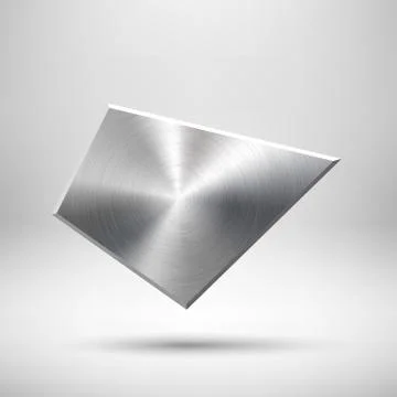 Abstract Geometric Button Template Stock Illustration